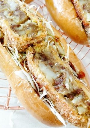 余ったカレーで作る【カレーコロッケパン】-レシピのメイン写真