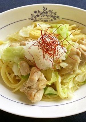 「減らソルト]鶏とキャベツのおろしパスタ-レシピのメイン写真