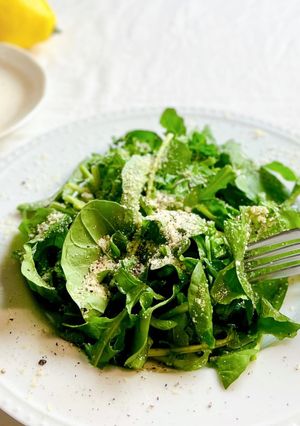 【楽めし】ルッコラとチーズのサラダ-レシピのメイン写真
