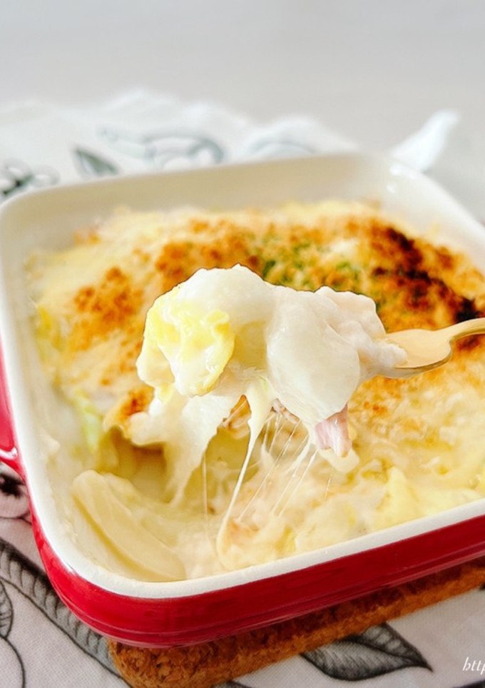 もちもち♪とろ〜り♪簡単！餅グラタン-レシピのメイン写真