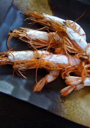 尾頭付き海老の蒸し焼き♪三の重♪-レシピのメイン写真