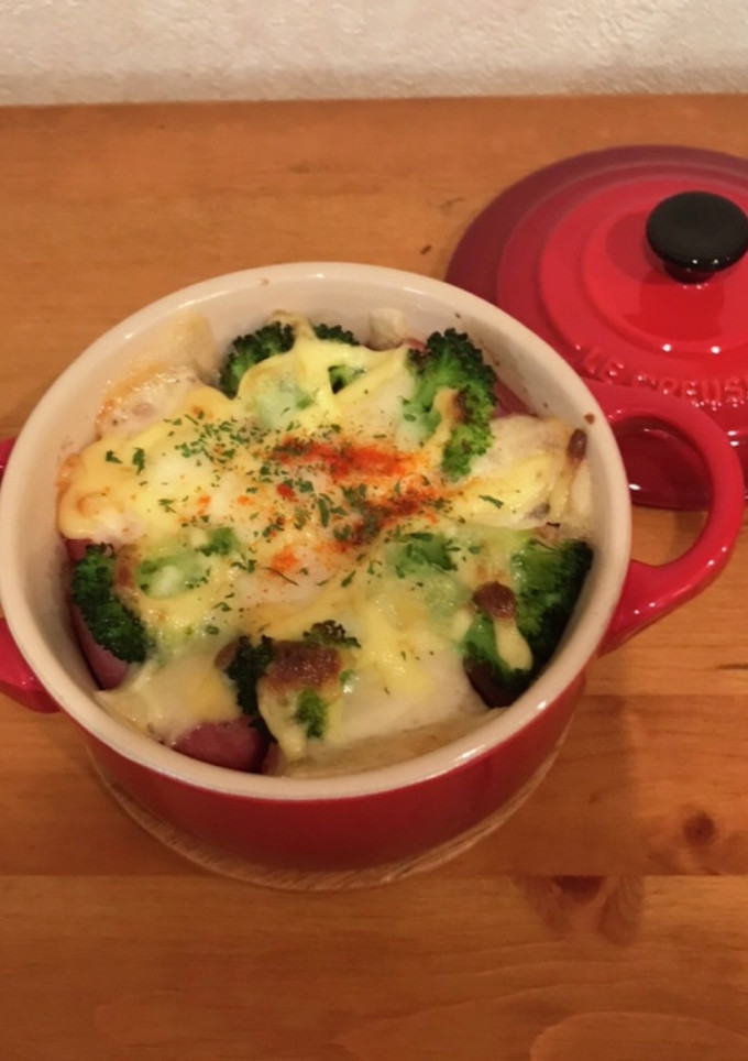 ソーセージとじゃがいものWチーズ焼き-レシピのメイン写真