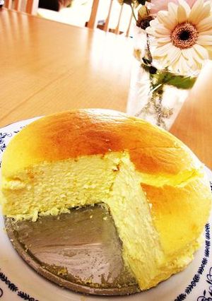 ふわっふわ！とろける柚子蜂蜜チーズケーキ-レシピのメイン写真