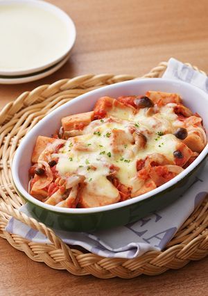 手間なし！高野豆腐のトマトグラタン-レシピのメイン写真