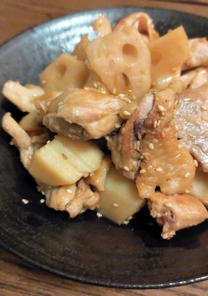 鶏もも肉とレンコンの甘酢炒め◎さっぱり-レシピのメイン写真