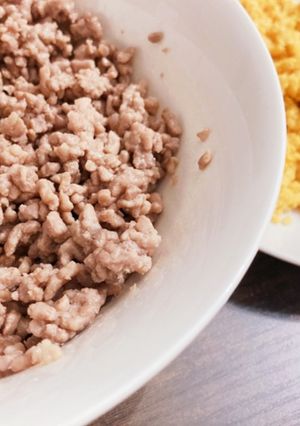 鶏そぼろandスクランブルegg-レシピのメイン写真