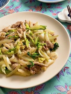*白菜と豚肉とザーサイの中華風炒め*-レシピのメイン写真