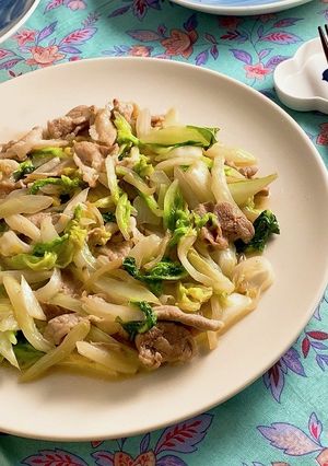 ＊白菜と豚肉とザーサイの中華風炒め＊-レシピのメイン写真