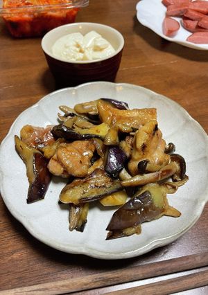 鶏とナスのガーリック炒め-レシピのメイン写真