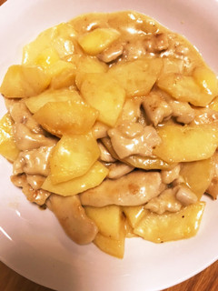 鶏胸肉とりんごのバタークリーム煮-レシピのメイン写真