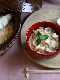 鯛の炊き込みご飯&鯛のタタキ(山椒風味)-レシピのメイン写真