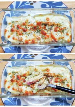 キャベツとポテトのマカロニグラタン-レシピのメイン写真