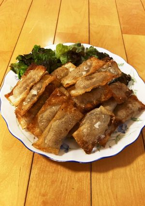 豚ひき肉の包み揚げ♪ワンタンの皮♪-レシピのメイン写真
