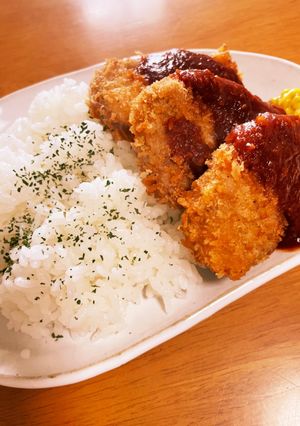 我が家のソースかつめし-レシピのメイン写真