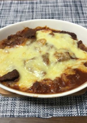 デミグラスソース缶で焼きハヤシ-レシピのメイン写真