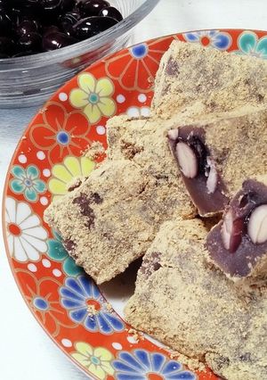 黒豆煮からの黒豆ゆべし-レシピのメイン写真
