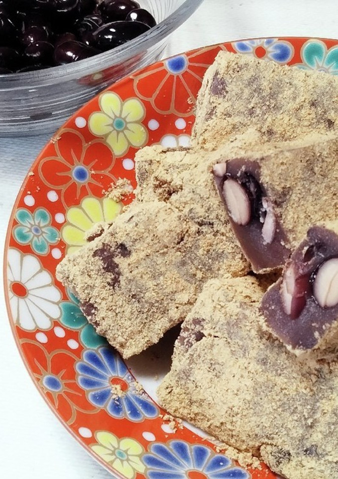 黒豆煮からの黒豆ゆべし-レシピのメイン写真