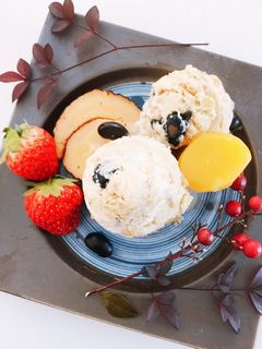 おせちリメイク☆黒豆きんとんバニラアイス-レシピのメイン写真