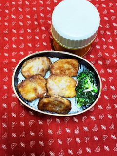 1/12 カツ丼卵あん後がけ弁当-レシピのメイン写真