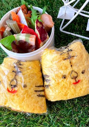 令和四年　睦月12　寅オム握り弁当-レシピのメイン写真
