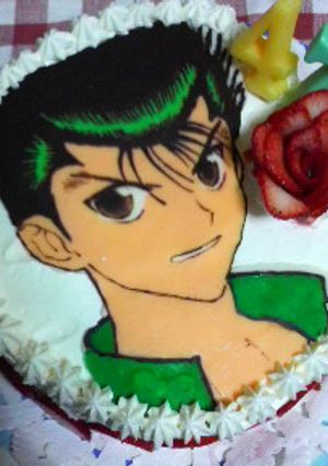 キャラケーキ（浦飯幽助）-レシピのメイン写真