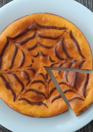 かぼちゃのハロウィンチーズケーキ-レシピのメイン写真