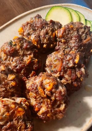 寒い日は羊肉のハンバーグ（シシカバブ風）-レシピのメイン写真