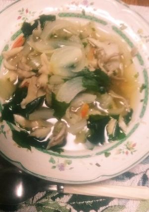 リケンのワカメスープに栄養プラス！-レシピのメイン写真