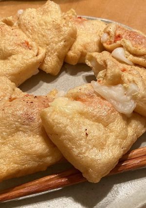焼き餅きんちゃく☆チーズ明太バター-レシピのメイン写真