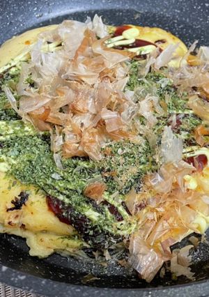 大根のツマで！お好み焼き 失敗しにくい♪-レシピのメイン写真