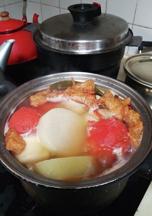 市販のおでんの出汁+αでトマト入りおでん-レシピのメイン写真