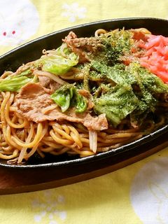 再現!ラーメンこまどりのソース焼きそば♪-レシピのメイン写真