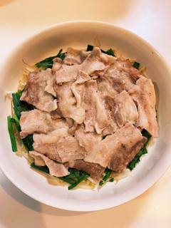 レンジで簡単ニラ豚もやし蒸し-レシピのメイン写真