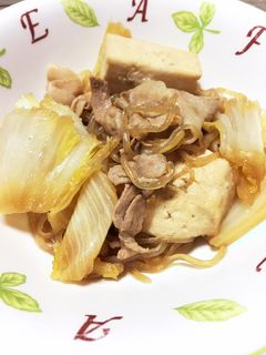 #白菜と豚バラのすき焼き風-レシピのメイン写真