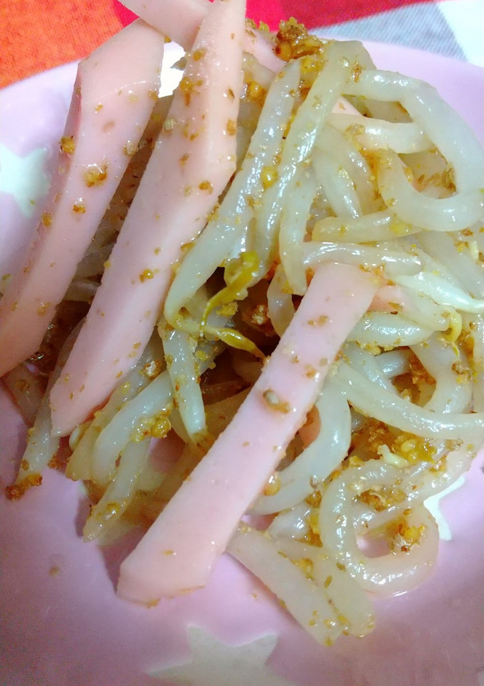 もやしと魚肉ソーセージのエゴマ和え-レシピのメイン写真
