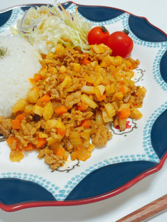 しゃきしゃきれんこんドライカレー-レシピのメイン写真