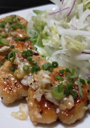 鶏むね肉のねぎ塩レモン焼き-レシピのメイン写真
