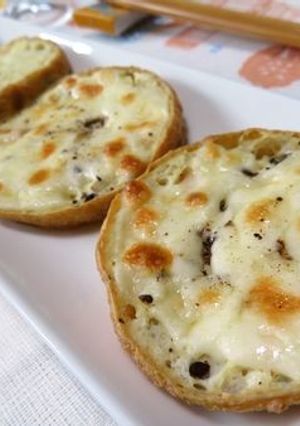 5分でおつまみ☆　がんもどきのチーズ焼き-レシピのメイン写真