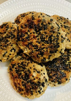 簡単給食 ごまハンバーグ-レシピのメイン写真