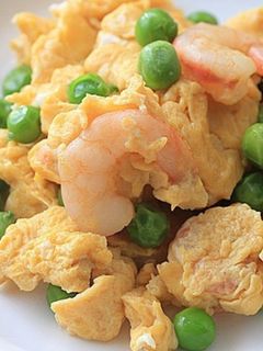 エビとグリーンピースの卵炒め-レシピのメイン写真