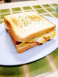 朝の簡単クラブサンドウィッチ-レシピのメイン写真