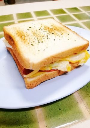 朝の簡単クラブサンドウィッチ-レシピのメイン写真
