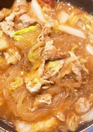 白菜のうまみたっぷり豚肉春雨とろーり煮-レシピのメイン写真