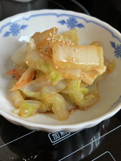 ゆで白菜と竹輪のからし和え-レシピのメイン写真