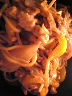 鶏挽肉と4種の野菜のソース焼きそば-レシピのメイン写真