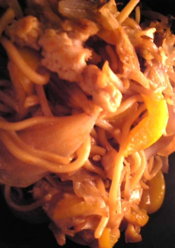 鶏挽肉と４種の野菜のソース焼きそば-レシピのメイン写真