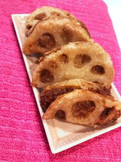子供も喜ぶ!れんこんのはさみ揚げ★-レシピのメイン写真