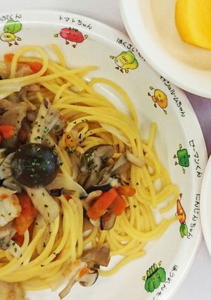 きのこスパゲッティ／こども園・保育園給食-レシピのメイン写真