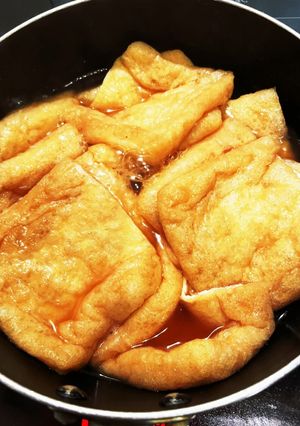 おいなりさんの油揚げの味付け&長期保存-レシピのメイン写真