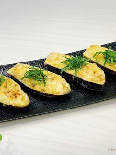パパッと♪簡単♡なすのネギ味噌チーズ焼き-レシピのメイン写真